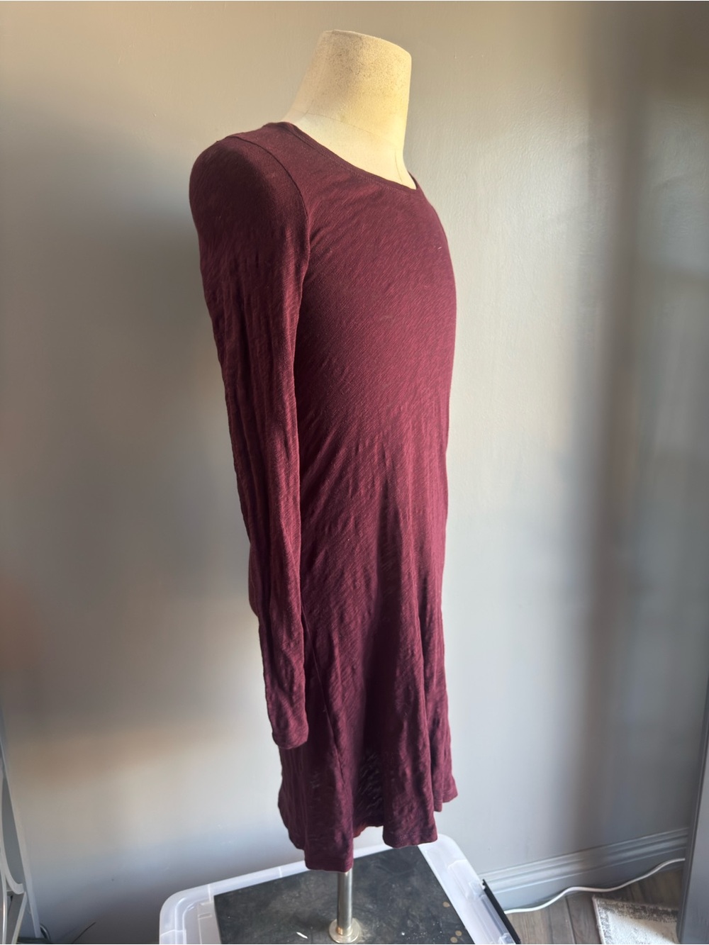 ATM Anthony Thomas Melillo Plum Crewneck Long Sleeve Tunic